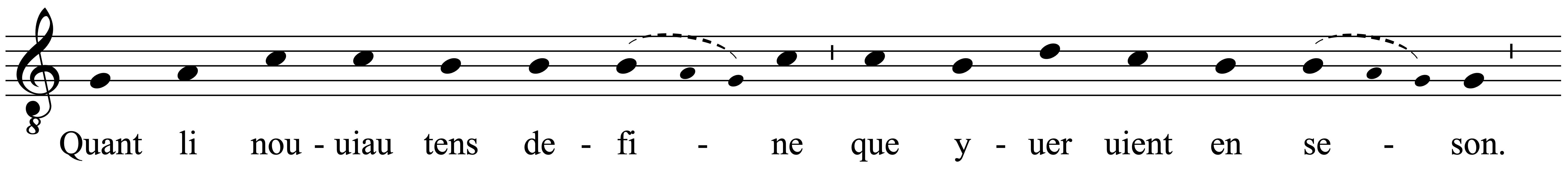 Work musical notation